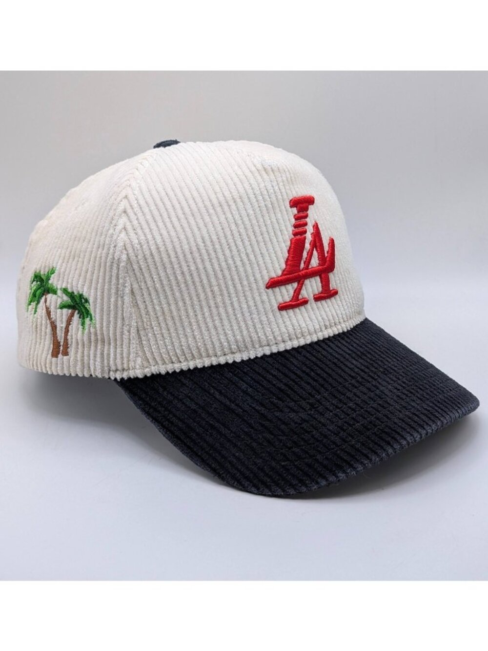 Reference Corduroy LA Hat Snapback Cap Los Angeles Paradise Palm Trees Unisex